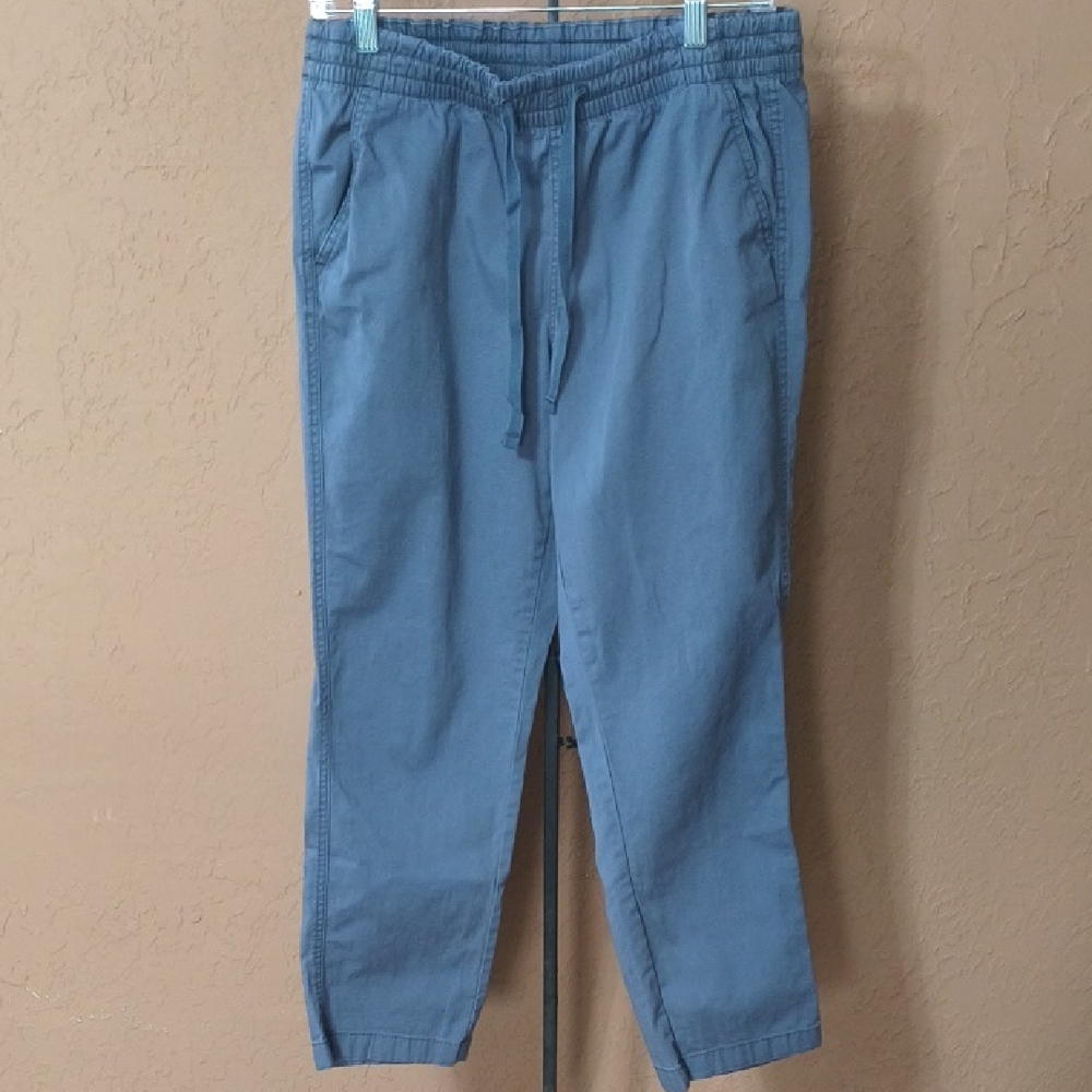 Women's L.L. Bean Favorite Fit Gray Pull On Pants Size 8 Reg